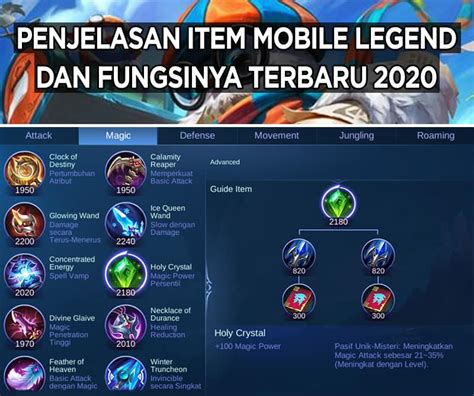 Item Mobile Legend Dan Fungsinya Homecare