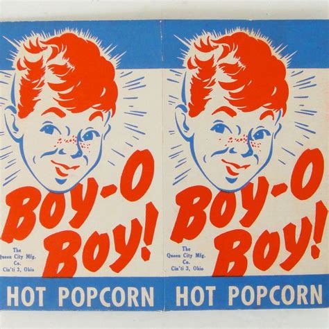 Vintage Popcorn Box 50s Mid Century Packaging Vintage Logo Vintage