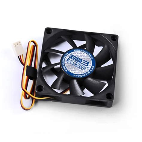 Pccooler 7cm Computer Case Fan Quiet Ultra Thin 15mm Amd Cpu Cooler Fan