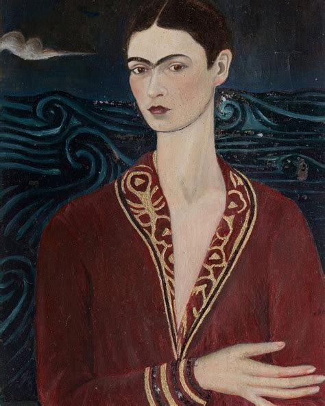 Self Portrait In A Velvet Dress Frida Kahlo 1926 Fridakahlo Art