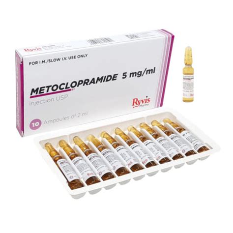 Metoclopramide Hydrochloride Injection USP 5mg Ml Ryvis Pharma