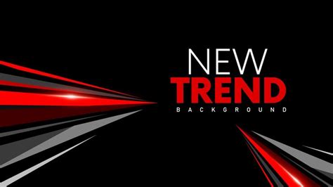 Premium Vector Black Red Trend Modern Abstract Template Design