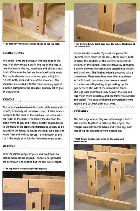 Refectory Table Plans • WoodArchivist