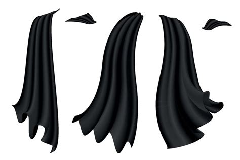 Black Capes Set On White Background 12998660 Vector Art At Vecteezy