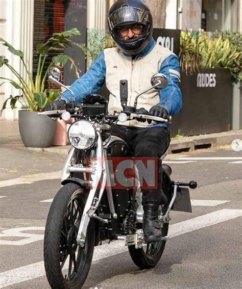 Royal Enfield Electric Motorcycle Spotted Road Testing With Md As Rider