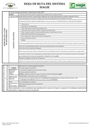 FASE DE RECUPERACION Y PREMATRICULA SIAGIE PDF