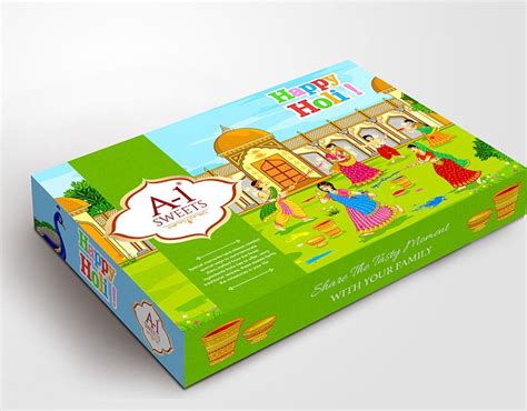 Sweets Box Packing Design Traditional Mithai Box On Behance Modern