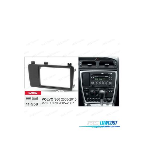 Moldura Adaptador Preto Para Radio Din Para Volvo S V Xc