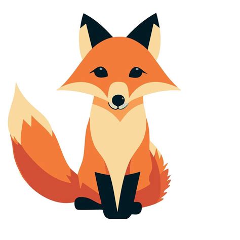 Cute And Beautiful Orange Fox 48042037 Vector Art At Vecteezy