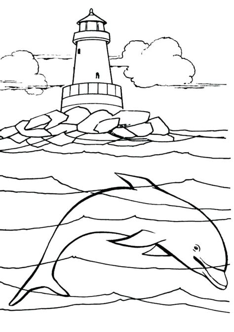 Free Printable Lighthouse Coloring Pages Printable Word Searches