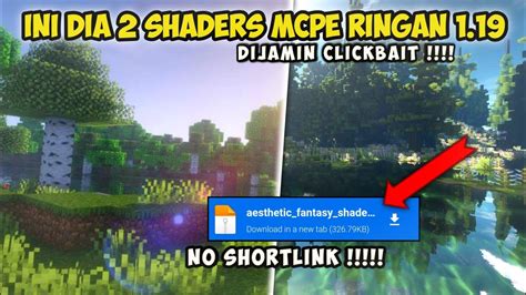 Mantap Ini Dia Shaders Mcpe Ringan Banget Langka No Lag