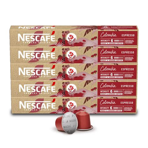 Nescafé Colombia Espresso 50 Capsules pour Nespresso à 14 59