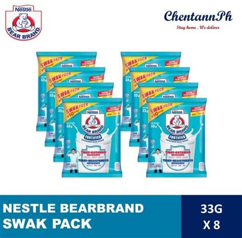 33G NESTLE Bearbrand Fortified Swak Pack Powdered Milk Drink 33g X 8