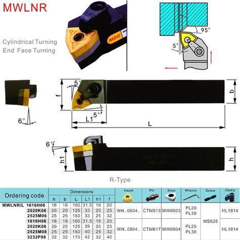 MWLNR MWLNL Indexable Tool Holder For WNMG Carbide Insert