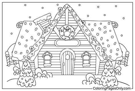 29 páginas para colorear de casas de jengibre ColoringPagesOnly