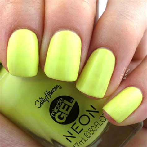 Sally Hansen Miracle Gel Summer 2019 Neon Collection Review And