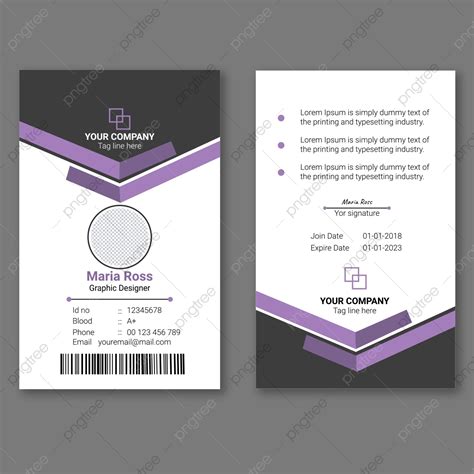 Id Card Design Template Template Download On Pngtree