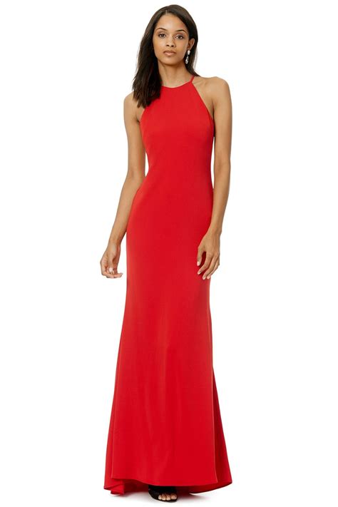 Badgley Mischka Slow Burn Gown Red Bridesmaid Dresses Rent Prom Dresses Gowns