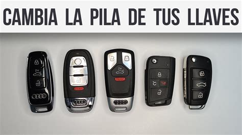 Como Cambiar Pila Llave Audi Youtube