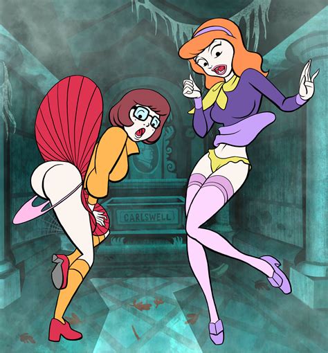 Rule 34 2girls Ass Brown Hair Daphne Blake Female Female Only Gao23 Glasses Human Multiple