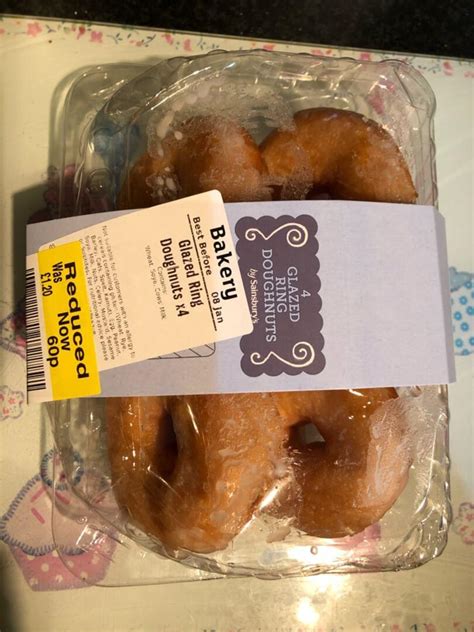 Sainsbury’s glazed ring doughnuts - OLIO