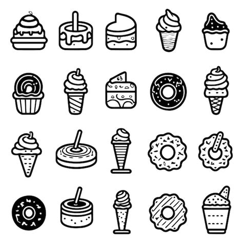 Premium Vector National Doughnut Day Icons Donuts Icon Vector Set