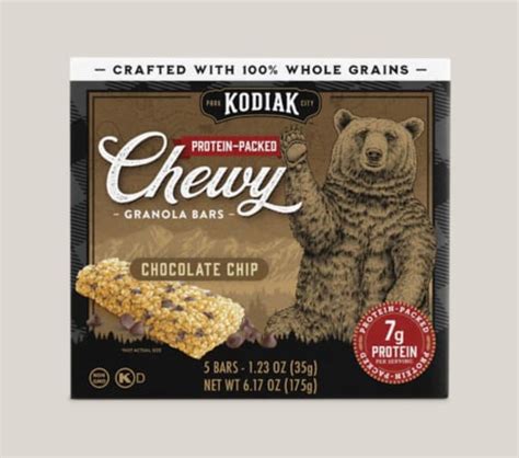 Kodiak Cakes Protein Packed Double Chocolate Chewy Granola Bars 5 Ct