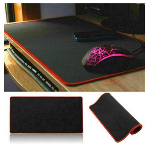 Mousepad Gamer X Preto Sem Desenho Mouse Pad Extra Grande Macia