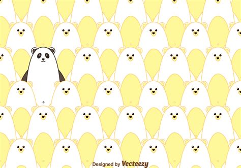 Polar Bear And Panda Pattern Vector 97207 Vector Art at Vecteezy