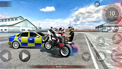 Xtreme Motorbike Player Impossible Police Raising Us Motorcycles