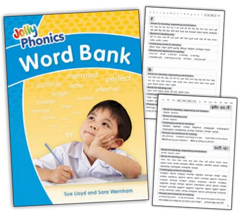 Jolly Phonics Word Bank Abc School Supplies