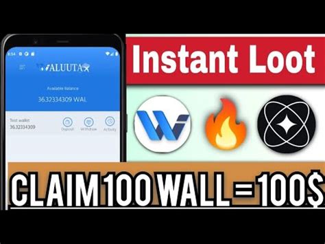 Claim Instant Wall Token In Wallet New Airdrop Waluta Wallet