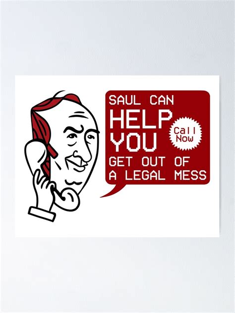 In Legal Trouble Better Call Saul Poster For Sale By Emptyst Store