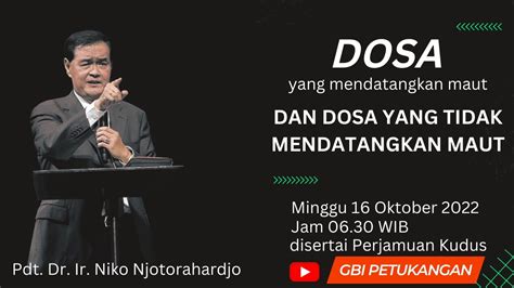 Ibadah Online Gbi Petukangan Oktober Youtube