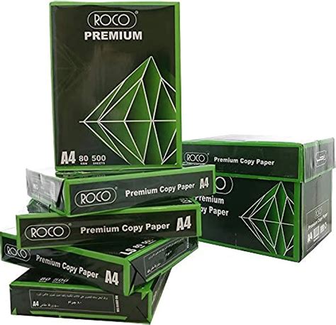 Roco Premium Copy Paper Whitea4 80 Gsmper Box 5 Packs Of 500 Sheets