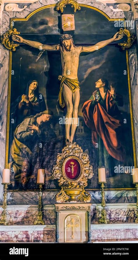 Capilla Señora de los Siete Dolores Crucifixión Pintura Basílica Santa