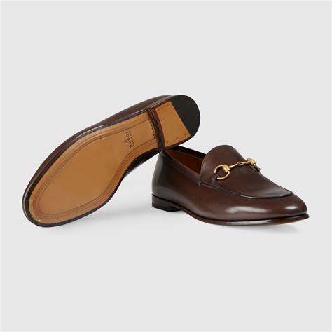 Mocassins à Mors Gucci Jordaan En Cuir En Cuir Marron Foncé Gucci® Fr