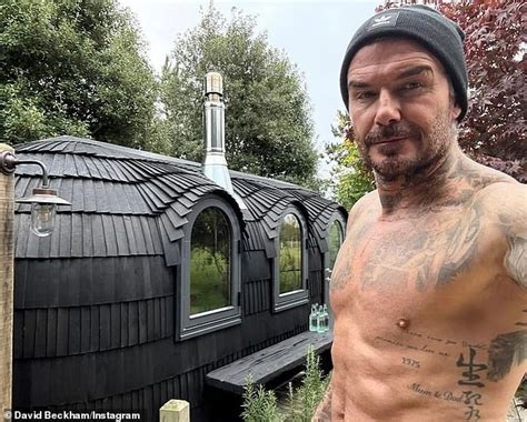 Shirtless David Beckham Shows Off His Chiselled Abs As He Enjoys Idyllic Life In The Countryside