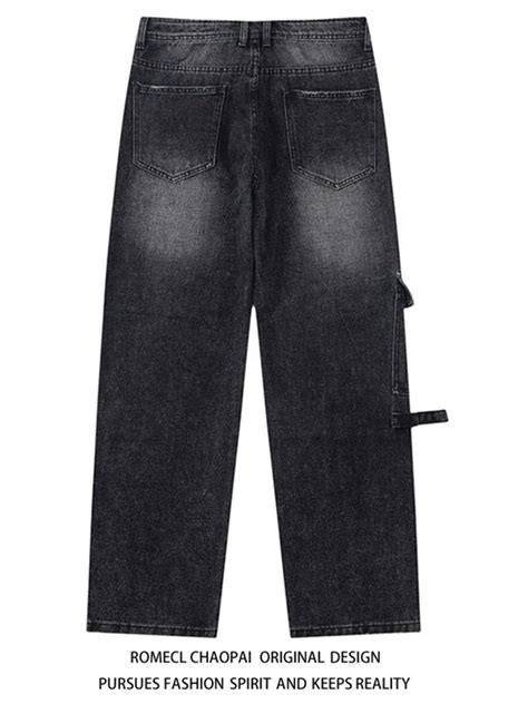 Mejor Precio En A Granel Jeans Pour Hommes 2023 American High Street Loose Straight Travail