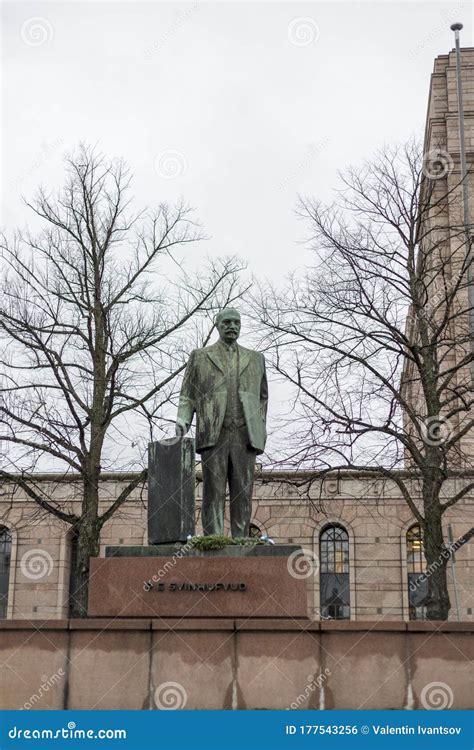 Monument To Pehr Evind Svinhufvud In Helsinki President Of Finland