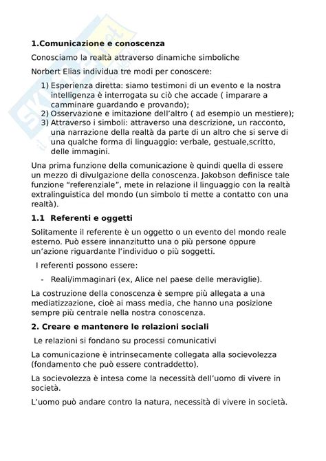 Riassunto Esame Sociologia Della Comunicazione Prof Bellini Pier