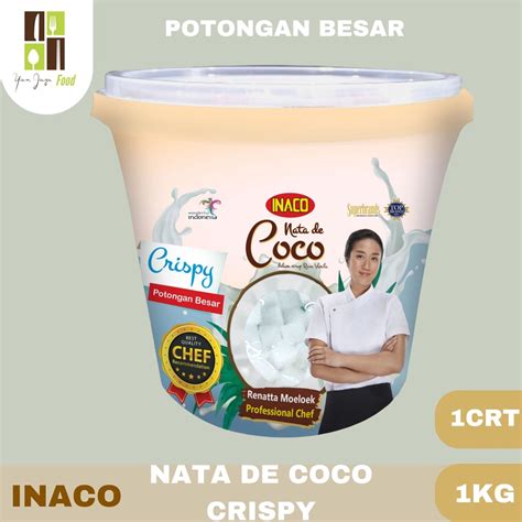 Jual Inaco Nata De Coco Crispy Potongan Besar Potongan Kecil Ember