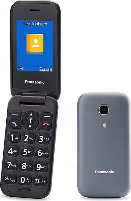 Panasonic KX TU400 Single SIM Κινητό με Μεγάλα Κουμπιά Γκρι Skroutz gr