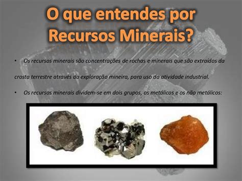Recursos Minerais O Que São - BINKEDU