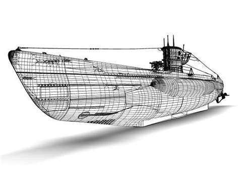 Type VIIc U-Boat 3D Model MAX LWO LW LWS - CGTrader.com