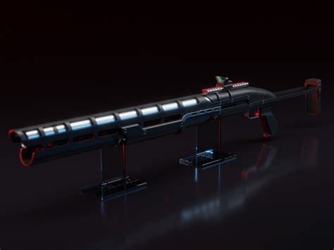 Artstation Sci Fi Pump Action Shotgun