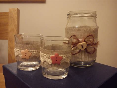 More Tea Light Holders Made For A Craft Fair Altered Jars Crafty Crafts