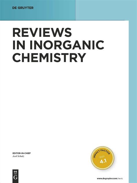 Reviews In Inorganic Chemistry