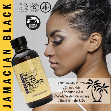 Iq Natural Jamaican Black Castor Oil Hair Oil For Hair Growth And