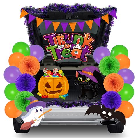 Halloween Trunk Or Treat Car Decorations Kit For SUV With Halloween